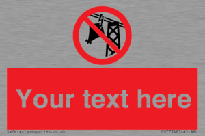 Custom prohibition do not fly kites near overhead electrical power lines